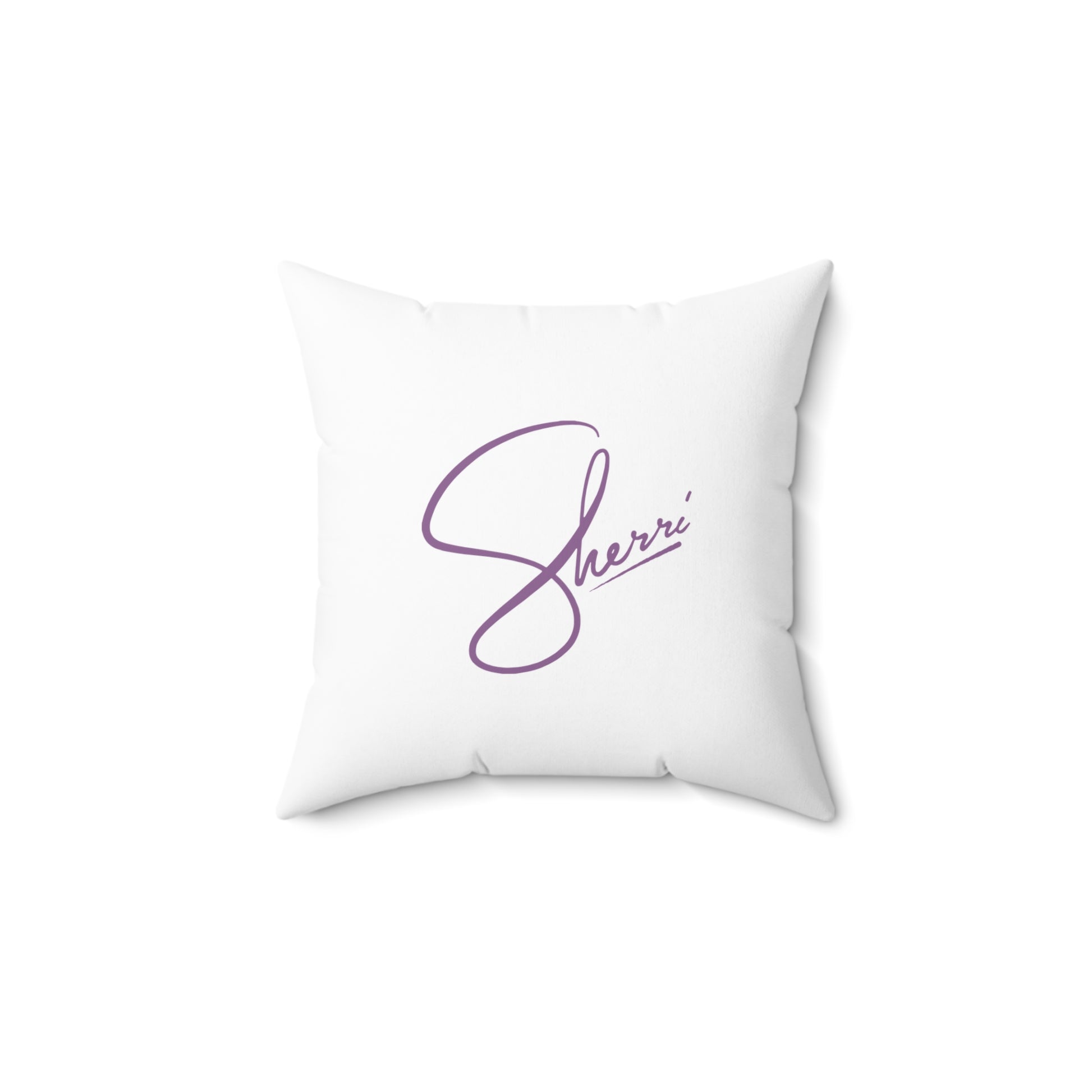 The Sherri Signature Square Pillow - Purple