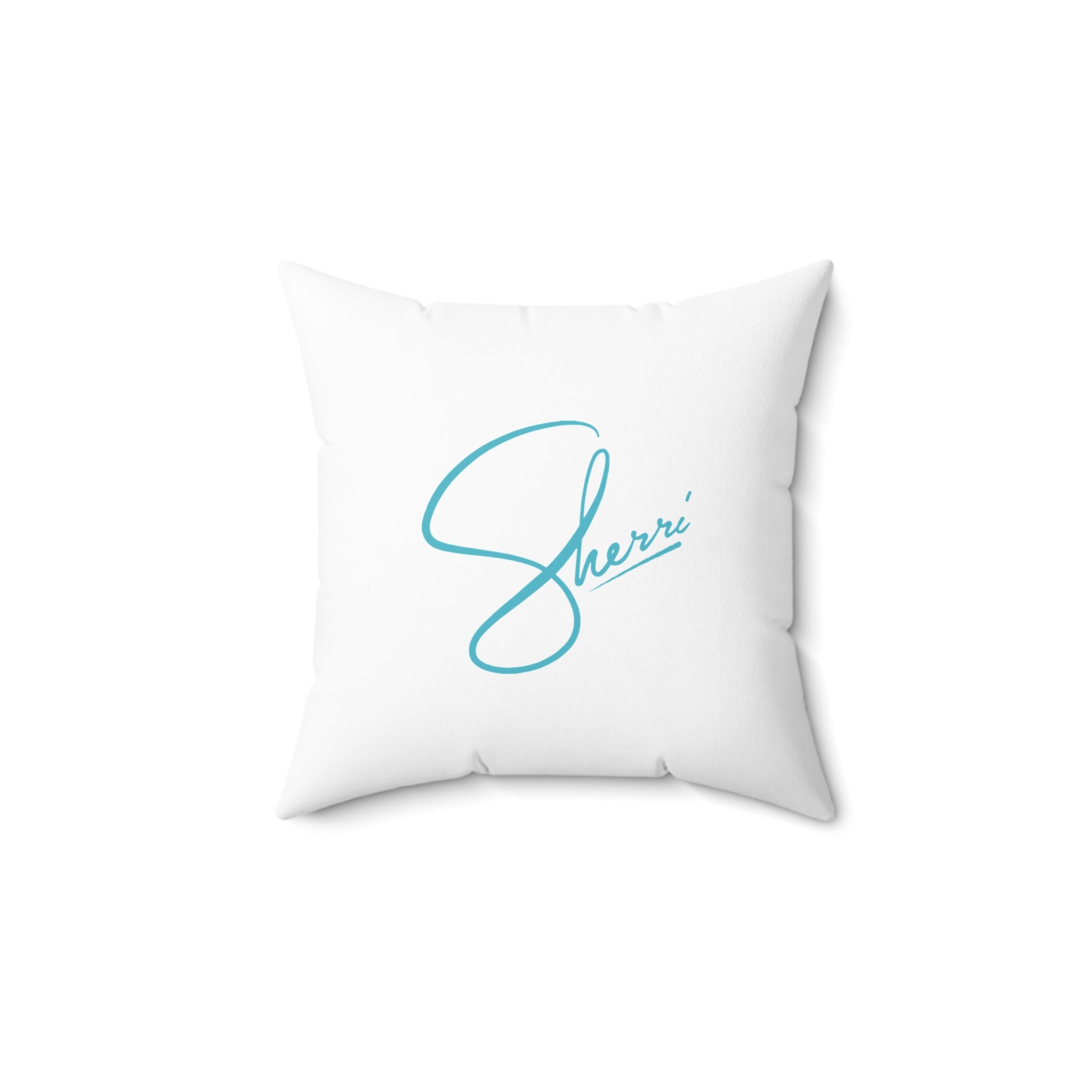 The Signature Sherri Square Pillow - Blue