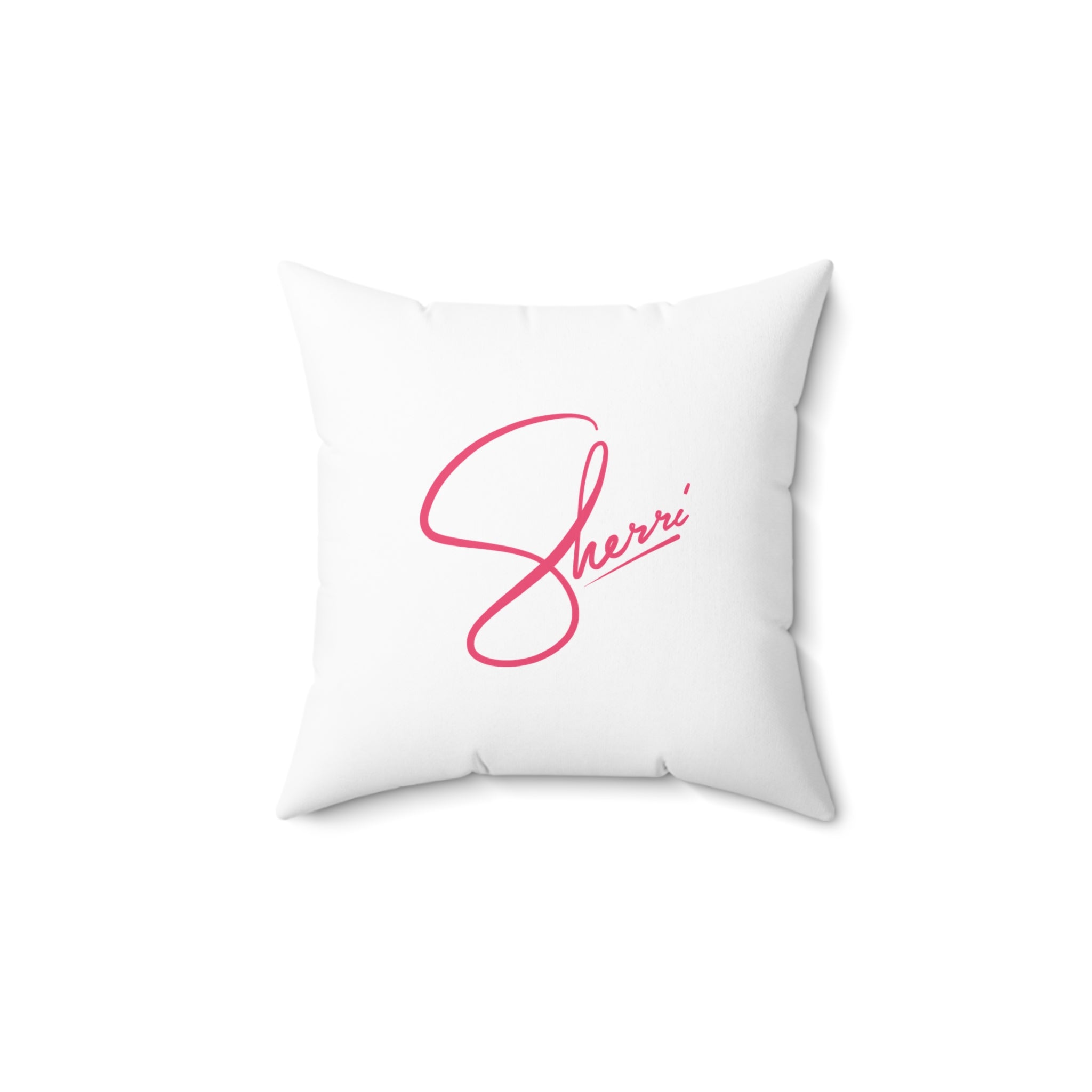 The Signature Sherri Square Pillow - Pink